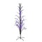 Northlight Pre-lit LED Cascade Outdoor Halloween Twig Tree - 4' Black Wire - Purple Lights